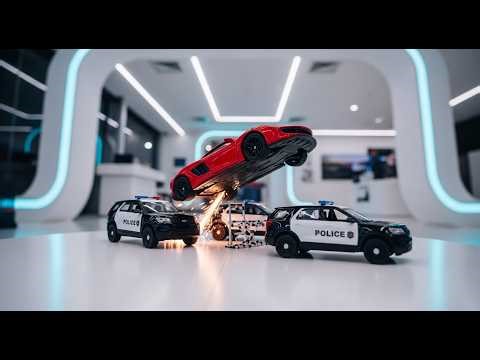 Stop Motion Livestream with Cinematic Police Pursuit of Exotic Diecast Models #modelcars