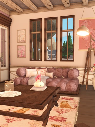 Winter Chalet 🌲 Watch the full video at @/frenchrxses on YouTube #welcometobloxburg #bloxburgbuild #bloxburg #roblox