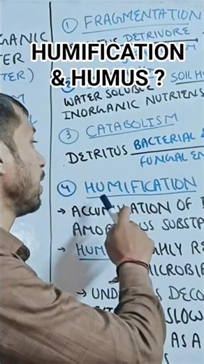 HUMIFICATION AND HUMUS? #biology #education #science #neuroleafinstitute #neet #revision