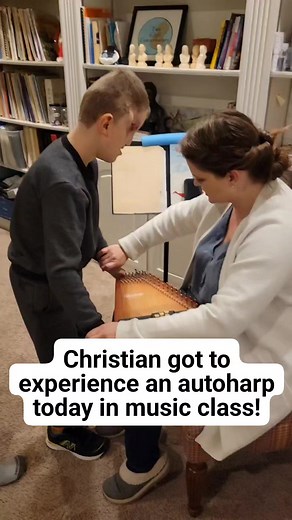 51K views · 1.6K reactions | Christian got a cool experience tonight! He got to play an autoharp! He loved it! #music #musician #musiclover #visionimpaired #VisionImpairment #blind #autoharp | Lacey and Christian Buchanan | Facebook