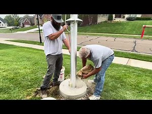 Flagpole Installation, 29 July 2024