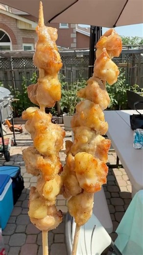 Crispy Cumin Chicken Cartilage Skewers Over Open Fire 🔥 Backyard BBQ