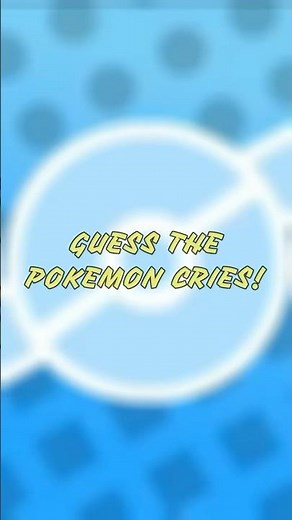 Guess The Pokemon Cries Pt. 1! #shorts #pokemon #gaming #quiz #quizchallenge #nintendo #fyp