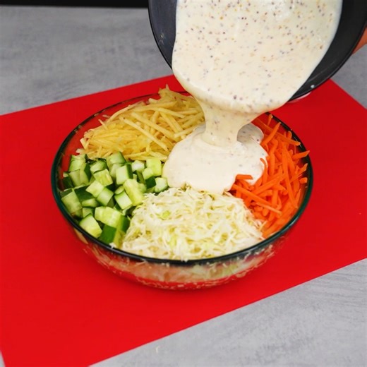 25K views · 124 reactions | This cucumber salad is quick and easy! It's so tasty that I make it almost every day! | My Kitchen Recipes | Facebook