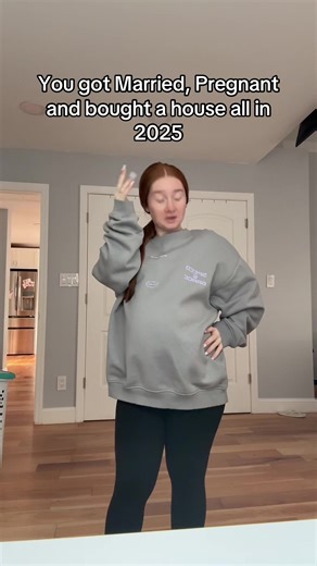 Anyone else do all this within a year😅🤣 #2025 #homeowner #pregnant #marriage #fyp