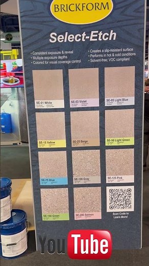 Exposed aggregate made easy! #construction #concrete #decorativeconcrete