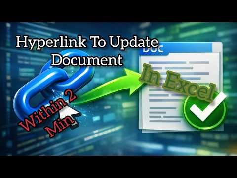 Update Document Directly Using Hyperlink | Smart Trick in Excel / Office |
