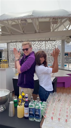 🍸💃 We’ve been shaking things up on the top deck with Jenny & Kate who joined the entertainment team on Ambition for our Cocktail Shake Off and it was all fun and games. What’s your favourite cocktail let us know? Explore selected half price sailings 🔗 https://bit.ly/halfpricedrinks2526 ⏰ offer ends Thursday 12th February | Ambassador Cruise Line
