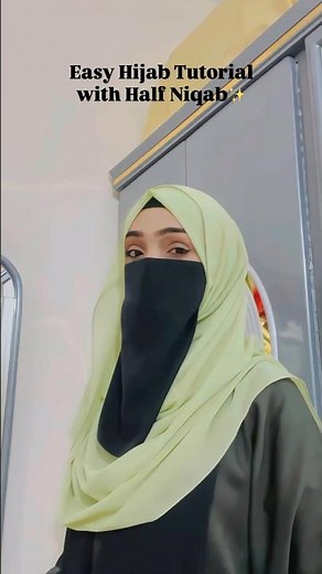 Easy Hijab Tutorial | Hijab With Niqab Tutorial | Best Hijab Style With nose niqab|