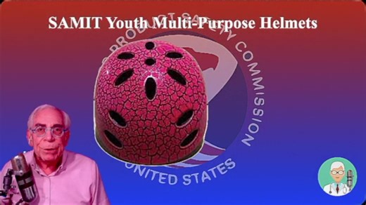 SAMIT Youth Multi-Purpose Helmets are unsafe. These helmets fail to comply with positional stability and certification requirements and may not protect the user in the event of a crash. ‘ About 3,295 helmets were sold at Amazon.com from March 2025 through November 2025. Stop using these recalled helmets and contact Samit Outdoor by email at usjialebei@foxmail.com for a full refund. To receive the refund, you must destroy the helmet by cutting off the straps, take a photo, and then email the phot