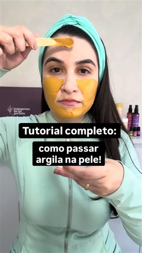 Complete tutorial on how to apply clay to the skin! #clay #naturalesthetics #skincare