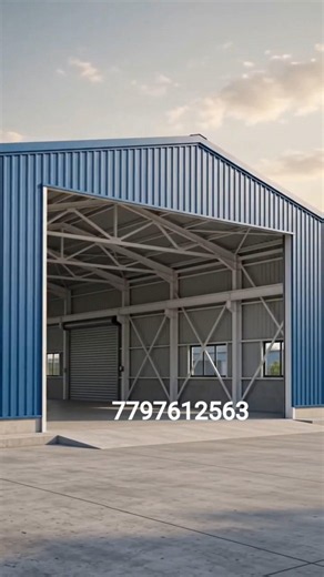 Simple truss Godown Shed work | Roof Shed Design and Price, #home #Industrial #Godown #YouTube