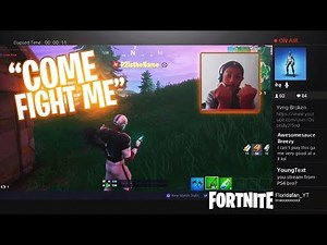 I Stream Sniped an ANGRY KID & NOW HE WANTS TO FIGHT ME IN REAL LIFE! Fortnite LIVE