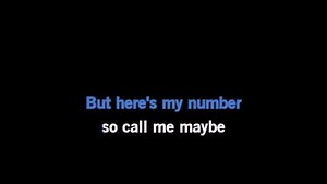 Karaoke Call Me Maybe - Carly Rae Jepsen - CDG, MP4, KFN - Karaoke Version
