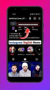How to write your Instagram name in a stylish font | Stylish Instagram name