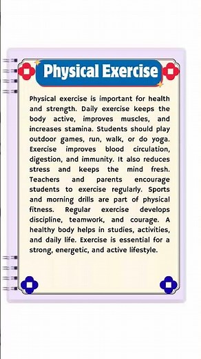 🔴Physical Exercise | Physical Exercise Essay | Essay On Physical Exercise