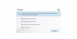 RelianceFoundationQ. 4Which type of assessment is used to d... | Filo