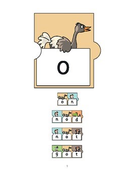 /o/ Oscar Ostrich Phase 2 phonics