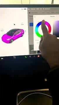 How to change the color of your Tesla colorized #shorts