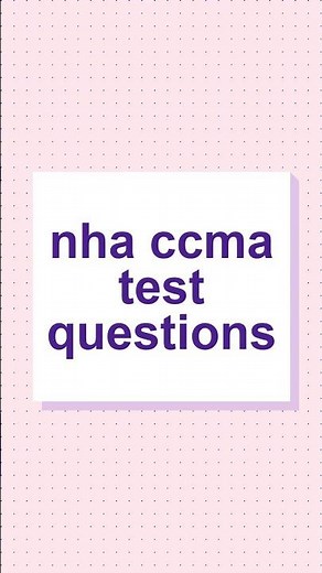 Pass the NHA CCMA 2026:High-Yield Question Review #ccma2026 #medicalstudent
