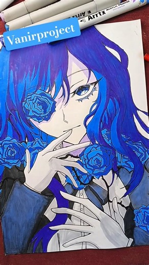 Drawing Ado 💙 🩵 #adomination #jpop #art #drawing #tutores #shorts #ado