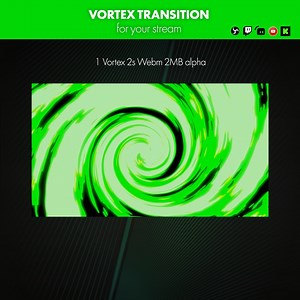 Transition Vortex 2s - Webm Animation for OBS & Twitch - Overlay Stream - Etsy