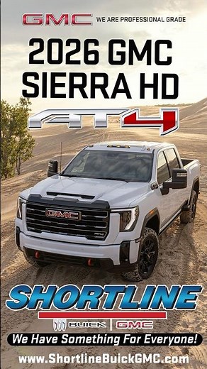 Look inside the 2026 GMC Sierra HD AT4 (Feature Highlights) #gmcsierra #shorts #truck #offroad