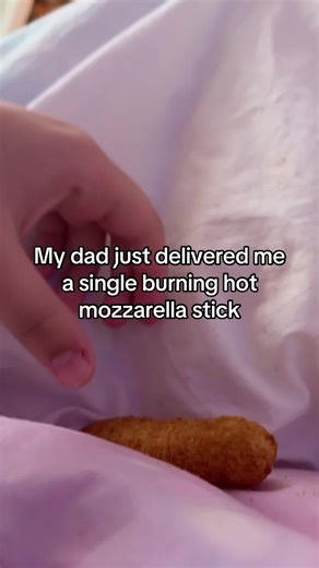 Single Hot Mozzarella Stick Delivery by Dad