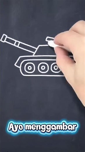 Menggambar Tank Tempur dengan Mudah | Cocok untuk Anak