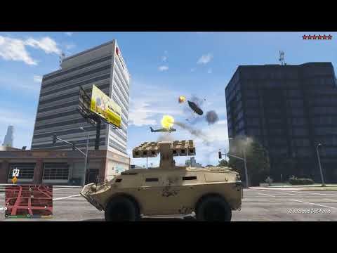 GTA 5 - Michael’s Insurance Office Massacre + Ten Star Escape