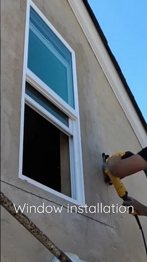 Window installation in stucco