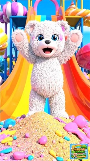 Crazy Teddy Bear Color Explosion 😂🌈 | Funny 3D Slide Short