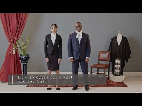 How-to dress like a barrister for court and call ceremonies | Barrister Court Dress