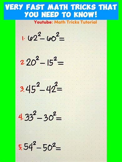 Very Fast Math Tricks that you need to know! | Math Tricks Tutorial