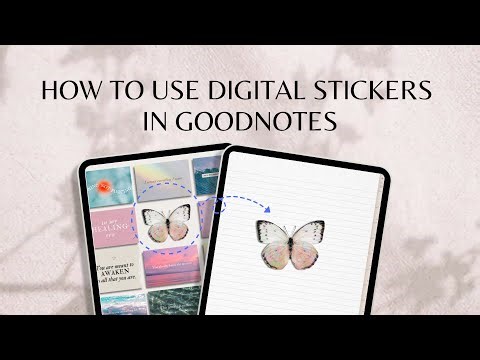 Add digital stickers to your GoodNotes planner | Beginner Tutorial
