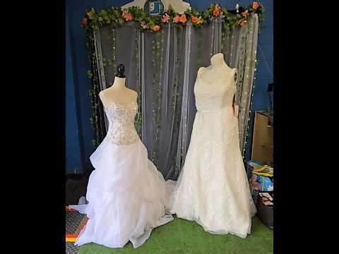 ASMR | Goodwill Bridal/Wedding Dress Event Show & Tell (Whispered Voiceover)