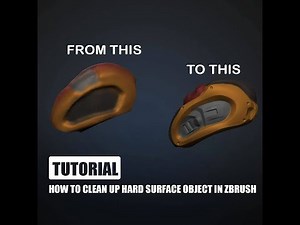 Hard Surface Clean Up in Zbrush (Timelapse)