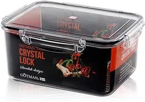 Airtight Food Storage Container With Lid (169.1 oz, With Removable Drain Tray)-BPA-Free | Dishwasher, Microwave & Freezer Safe | Leak-Proof Lids | Kimchi Storage Container | Fresher Food