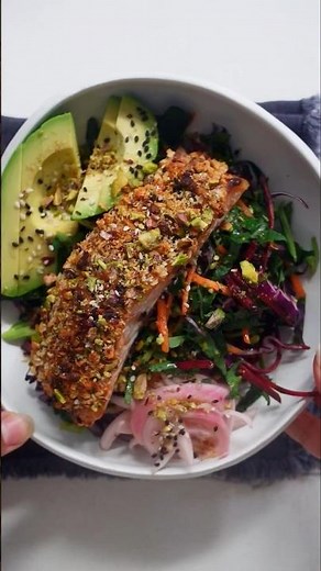 Panko & Pistachio Crumbed Baked Salmon