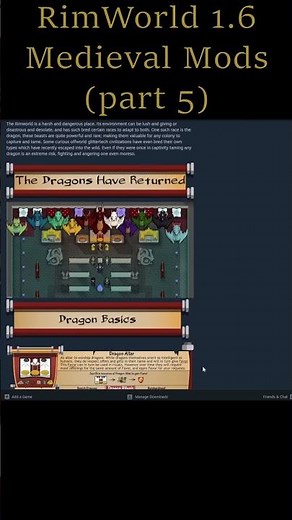 (Medieval RimWorld Mods) Dragons Plus Mounting Animals Equals DRAGON MOUNTING #rimworld #poppabooost