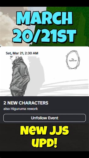 New JJS Upd On.. #roblox #jjs #jujutsushenanigans #jujutsukaisen #update #rblx #game #games #release