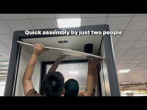 How a Modular Phone Booth is Installed | Easy Assembly & Shipping