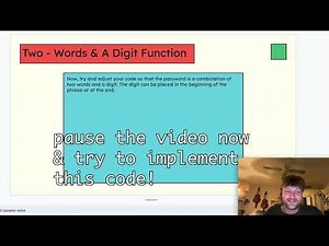 AP CSP - 213 - PASSWORD STRENGTH--STRONG! (PART 1)