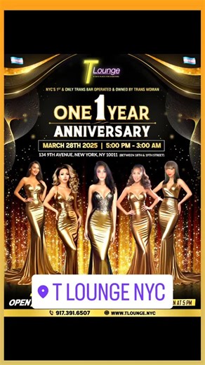 Susi Villa on Instagram: "NYC's first and only trans bar owned and operated for trans women. TlOUNGE. 134 9th ave New York City between 18th and 19th Street#transbar #transgenderbar #tsparties #tspartiesnyc ##tsbar #transgender #susivilla #transbar #transparty #tlounge #trans #saturday #girlslikeus #thedollsong #transexual #loveislove🏳️‍🌈 #tsfoxxy #yasminlee #natassiadreams"