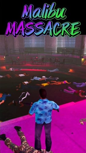 Malibu Club Massacre 💀 | The Bloodiest Night in GTA Vice City #viral #gta