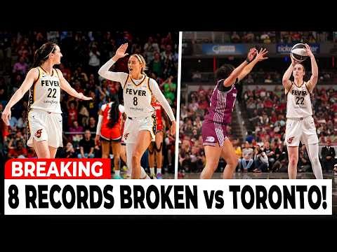 Caitlin Clark & Sophie Cunningham SHATTER 8 WNBA Records In Indiana Fever WIN vs Toronto!