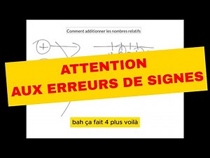 La règle des signes (tu dois la connaitre et voici l'astuce)