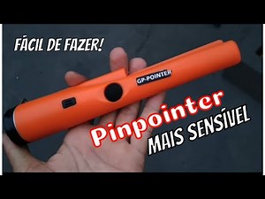 Como aumentar a sensibilidade do pinpointer.
