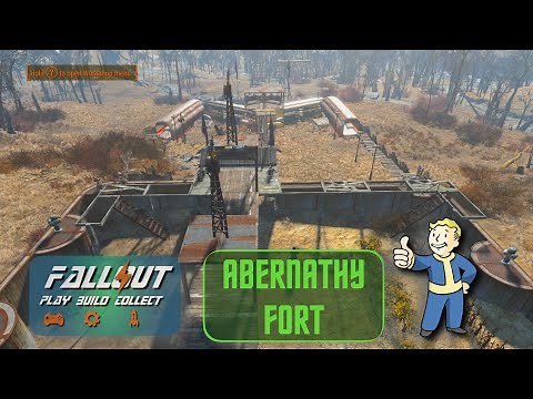 Fallout 4 Abernathy Farm Fort. No mods settlement tour with role-playing elements.