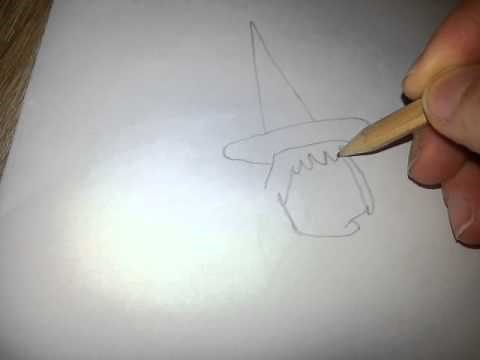 Wie malt man eine Hexe